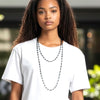Black Wire Wrap Necklace