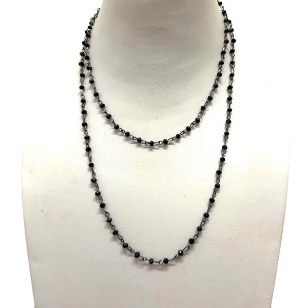 Black Wire Wrap Necklace