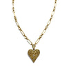 Gold Heart Charm Necklace