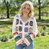 Crocheted Button-Down Sweater