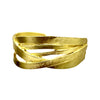 Handmade Brushed Gold Athena Bangle from Greece