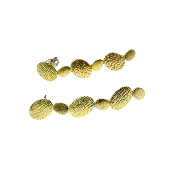 Handmade Zita Oval Drop Earrings from Greece