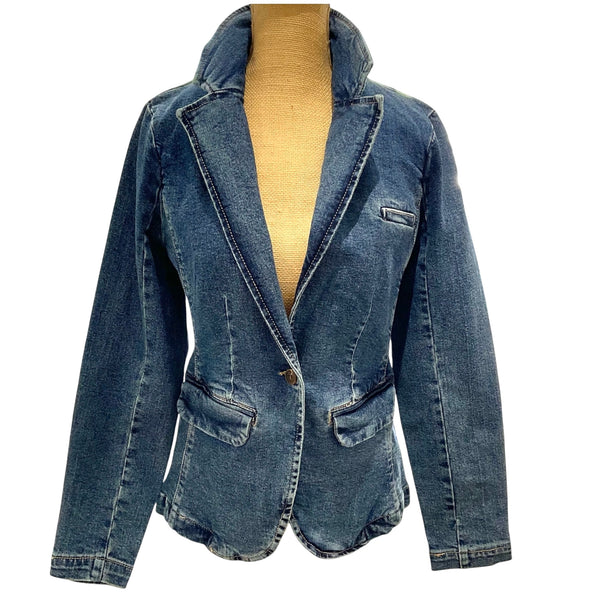 Mina Denim Blazer Jacket