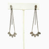 Handmade Silver Clio Oval Drop Earrings from Greece