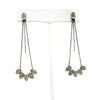 Handmade Silver Clio Oval Drop Earrings from Greece