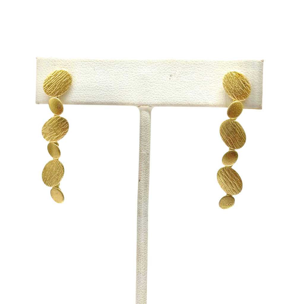 Handmade Zita Oval Drop Earrings from Greece