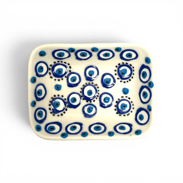 Hand Made Evil Eye Decorative Trinket Dish from Turkey