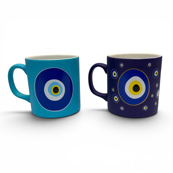 Hand Made Decorative Evil Eye Mugs from Turkey