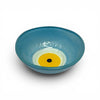 Blue Hand Blown Glass Bowl with Evil Eye from Turkey