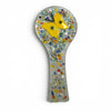 Multicolored Hand Blown Glass Spoon Rest from Turkey