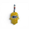 Multicolored Hand Blown Glass Hamsa Wall Decor from Turkey