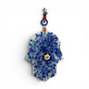 Multicolored Hand Blown Glass Hamsa Wall Decor from Turkey