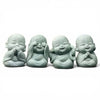 Set of Four Charming Miniature Buddha Statues