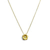 Begonia Gold Necklace with Cz Center