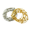 Set of 10 Piano Wire and 8mm Beaded Ball Stretch Bracelets