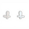 Mother of Pearl Butterfly Stud Earrings