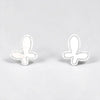 Mother of Pearl Butterfly Stud Earrings