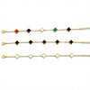 Dainty Five Station Clover Bracelet