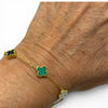 Dainty Five Station Clover Bracelet