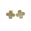 CZ Clover Earrings