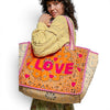 Quilted Bandana Love Tote Bag