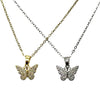 Pave Butterfly Necklace