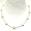10 Station Small Clover Necklace