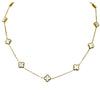 10 Station Small Clover Necklace