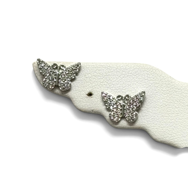 Pave Butterfly Earrings
