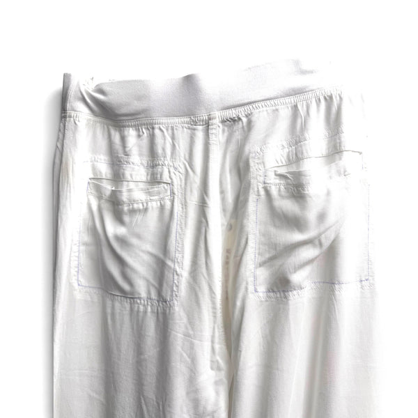 White Flowy Summer Pants by Wearables