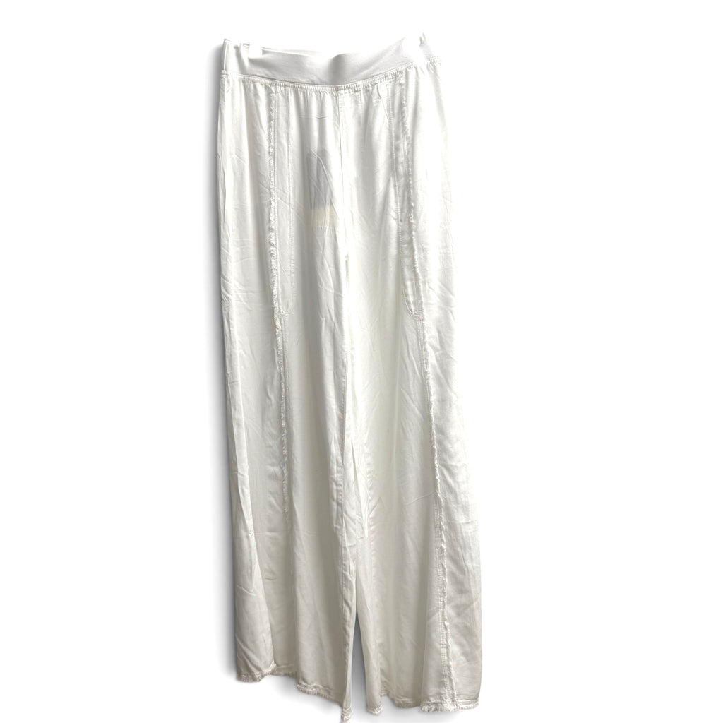 White Flowy Summer Pants by Wearables