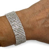 Multi-Row Crystal Statement Bracelet