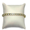 Classic Round Cut Tennis Bracelet In Gold Tone Setting