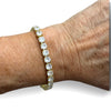 Classic Round Cut Tennis Bracelet In Gold Tone Setting