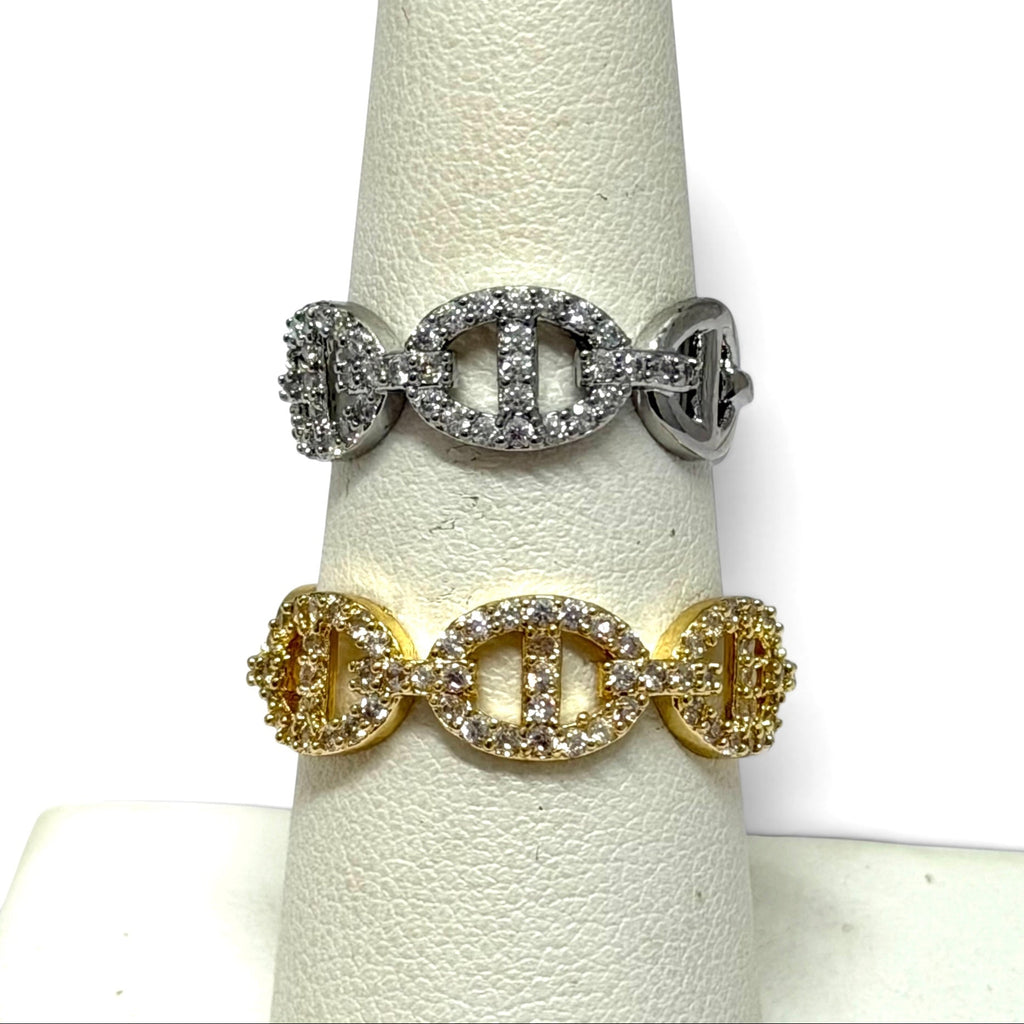 Pave Link Ring