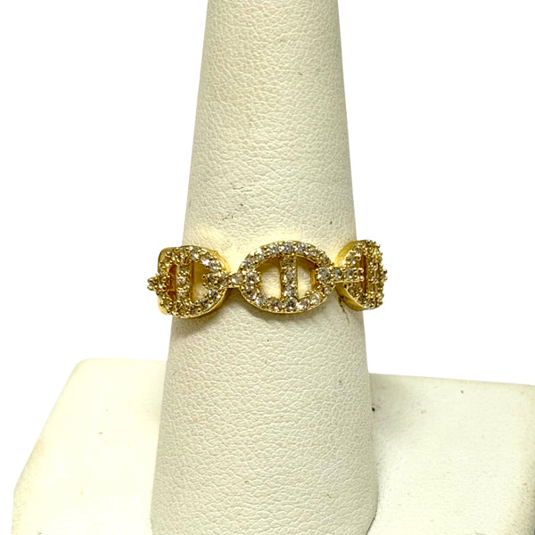Pave Link Ring