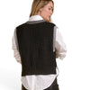 Elan Contrast Trim Chunky Knit Sweater Vest