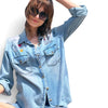 To The Moon and Back Denim Shirt