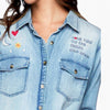 To The Moon and Back Denim Shirt