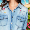 To The Moon and Back Denim Shirt