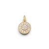 Dainty 14k Gold Filled CZ Clear Micro Pave Charm