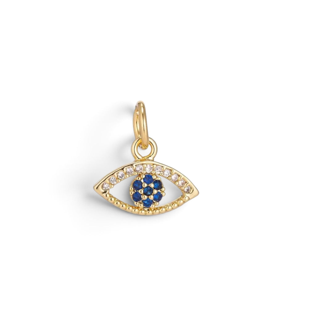 Mini Gold Evil Eye Charm