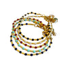 Brazilian Gold and Bead Bracelets