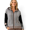 Zaket & Plover Zip Up Star Hoodie Sweater