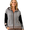 Zaket & Plover Zip Up Star Hoodie Sweater