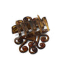 Brown Swirl Hair Clip
