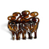 Brown Swirl Hair Clip