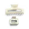 White Pearl Rectangle Hair Clips from Paris