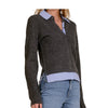 Elan Cable Knit Sweater with Blouse