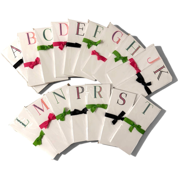 Perfect Pop Skinny Initial Notepad